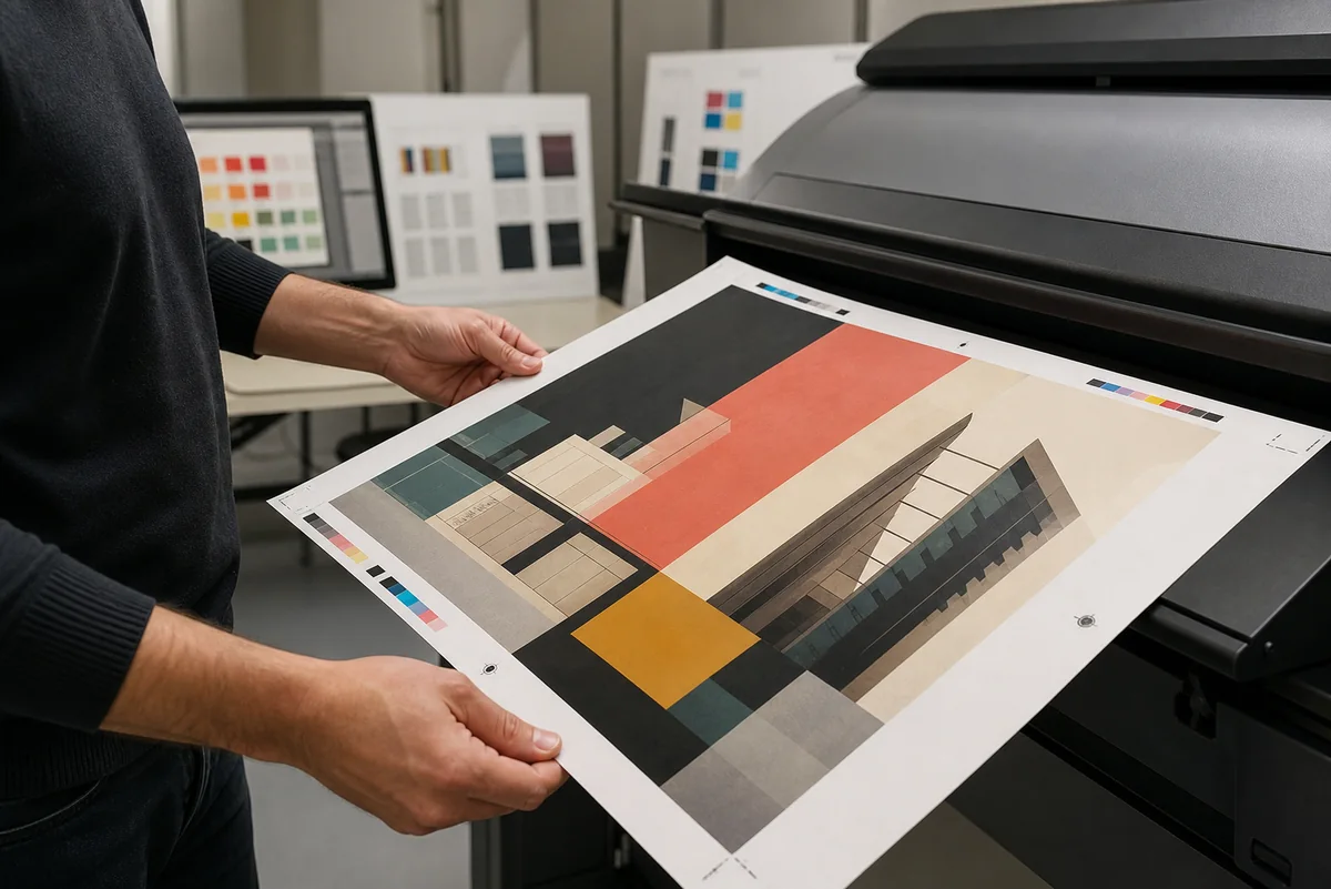 Print-ready vector artwork proofing