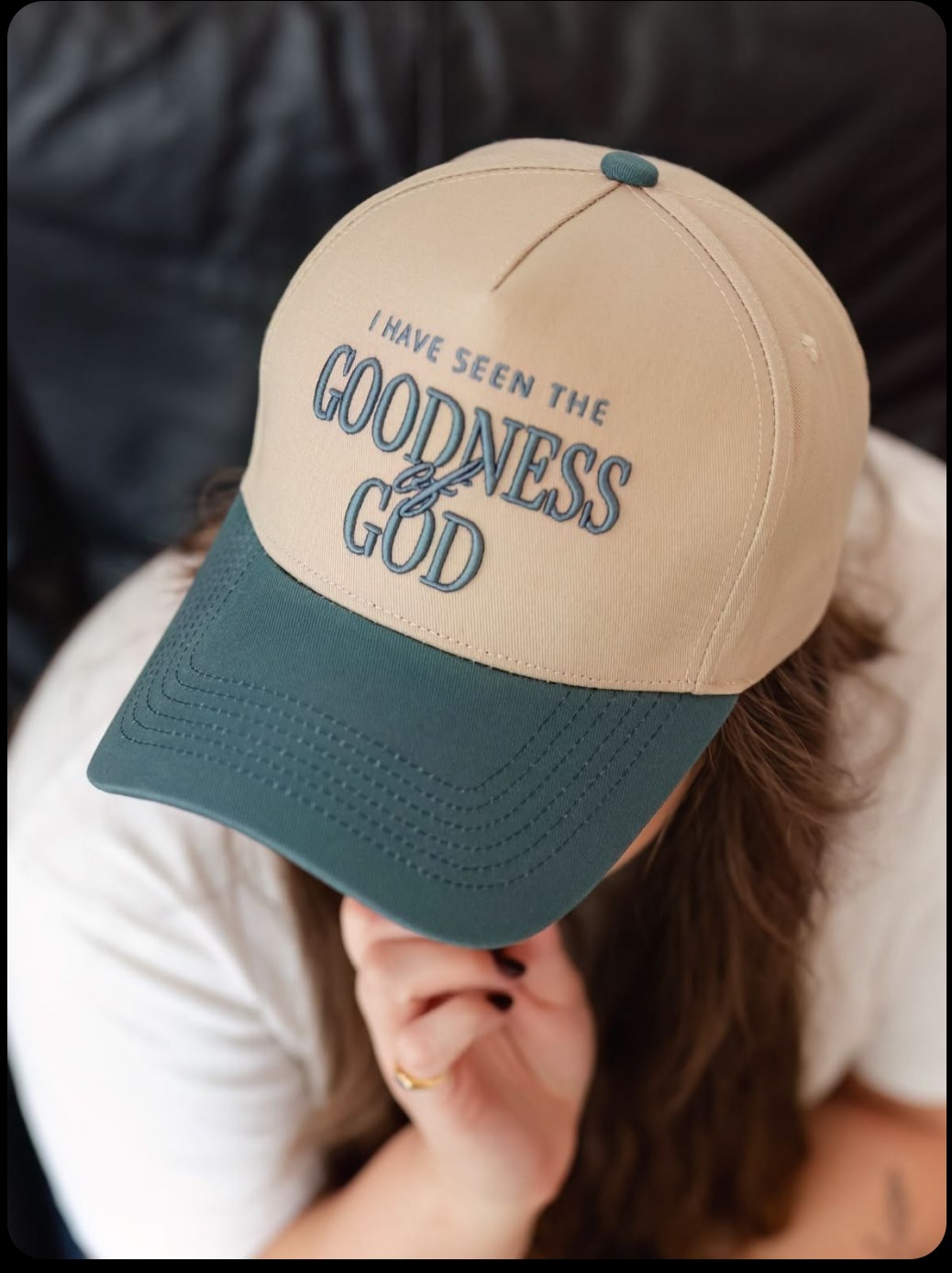 Goodness embroidered cap