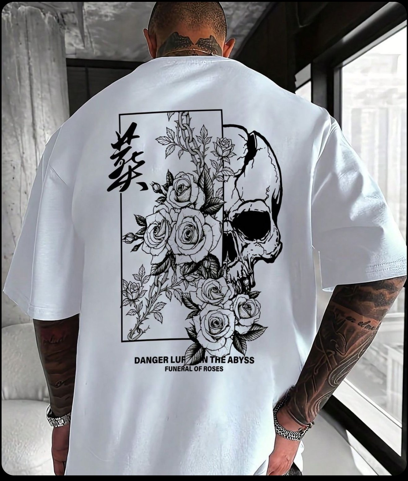 Vector artwork printed on a shirt